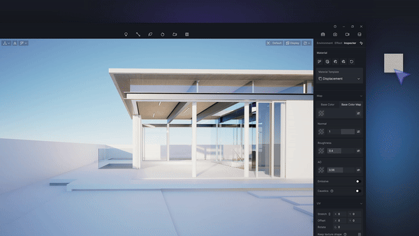 D5 AI material texture maps demo